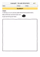 Vorschau - Arbeitsblätter - Lerntheke Die große Wörterfabrik - Deckblatt