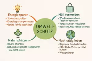 Vorschau - Arbeitsblätter - Lernposter + Arbeitsblätter zum Thema "Umweltschutz" (Lückentext, Hörverstehen) + Lösung & MP3 + Mindmap + Infografik - Seite 3