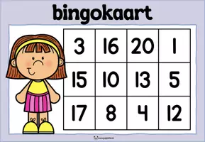 Voorbeeld - Sommenbingo – plussommen t/m 20 - Pagina 2