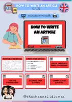 Aperçu - Préparation de séance / Séance complète - HOW TO WRITE AN ARTICLE – Guide - Page de couverture