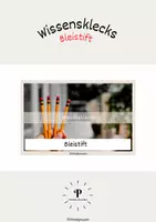 Vorschau - Fördermaterial/Inklusion - Wissensklecks: Bleistift - Deckblatt