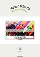 Vorschau - Fördermaterial/Inklusion - Wissensklecks: Wachsmalstifte - Deckblatt