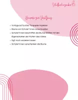 Vorschau - Mal- und Bastelvorlagen - FREEBIE: Bastelvorlage - Muttertag - Vatertag - Seite 1