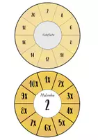 Vorschau - Mal- und Bastelvorlagen - Einmaleins - Malräder (1x - 12x) - Seite 2