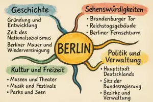 Vorschau - Arbeitsblätter - Lernposter + Arbeitsblätter zum Thema "Berlin" + Lösung & Fragen & MP3 + Mindmap + Infografiken - Seite 3