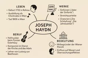 Vorschau - Arbeitsblätter - Lernposter + Arbeitsblatt "Joseph Haydn" + Onlineübung & MP3 + Mindmap + Infografik - Seite 3