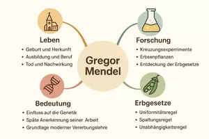 Vorschau - Arbeitsblätter - Lernposter + Arbeitsblätter zum Thema "Gregor Mendel" + Lösung & MP3 + Mindmap + Infografik - Seite 3