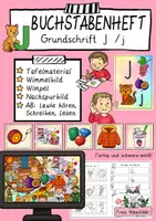 Vorschau - Arbeitsblätter - Buchstabeneinführung und Buchstabenheft J - Deckblatt