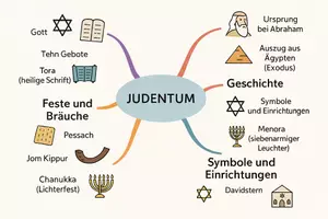 Vorschau - Arbeitsblätter - Lernposter + Arbeitsblätter zum Thema "Judentum" + Lösung & Fragen & MP3 + Mindmap + Infografik - Seite 3