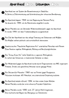 Vorschau - Arbeitsblätter - AB Apartheid | Arbeitsblätter mit Fragen + Lösungen - Seite 3