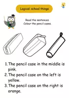 Vorschau - Arbeitsblätter - English Logicals: school things - Seite 3