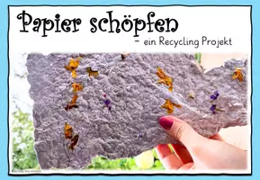 Vorschau - Mal- und Bastelvorlagen - Papier schöpfen: Schritt-für-Schritt Anleitung - Seite 1