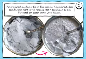Vorschau - Mal- und Bastelvorlagen - Papier schöpfen: Schritt-für-Schritt Anleitung - Seite 3