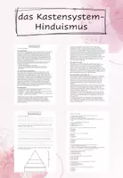 Vorschau - Arbeitsblätter - das Kastensystem - Hinduismus - Deckblatt