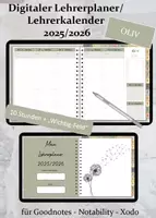 Vorschau - Lehrpläne/Lehrermaterial - Digitaler Lehrerplaner/-kalender 2025/2026 OLIV - Deckblatt