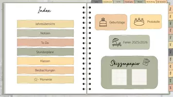 Vorschau - Lehrpläne/Lehrermaterial - Digitaler Lehrerplaner/-kalender 2025/2026 OLIV - Seite 3