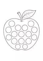 Vorschau - Mal- und Bastelvorlagen - Fingerabdruck-Bilder (Dot-Painting) Obst und Gemüse - Kunst und Feinmotorik - Seite 1