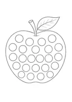 Vorschau - Mal- und Bastelvorlagen - Fingerabdruck-Bilder (Dot-Painting) Obst und Gemüse - Kunst und Feinmotorik - Seite 2