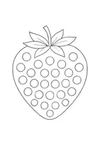 Vorschau - Mal- und Bastelvorlagen - Fingerabdruck-Bilder (Dot-Painting) Obst und Gemüse - Kunst und Feinmotorik - Seite 3