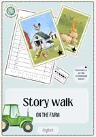 Vorschau - Anderer Materialtyp - Story Walk/Lesespaziergang: On the farm - Deckblatt