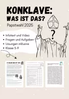 Vorschau - Arbeitsblätter - Konklave: Was ist das? ( Papstwahl 2025) - Deckblatt