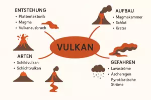 Vorschau - Arbeitsblätter - Lernposter + Arbeitsblätter zum Thema "Vulkan" + Lösungen & MP3s + Mindmap + Infografiken - Seite 3