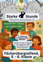 Vorschau - Arbeitsblätter - Projekttag (Gruppenpuzzle) Medien: Cybermobbing - Deckblatt