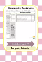 Vorschau - Klassenarbeiten - Klausur Tagesberichte Klassenarbeit - Deckblatt