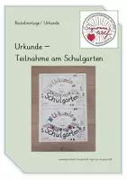 Vorschau - Mal- und Bastelvorlagen - Urkunde Teilnahme am Schulgarten - Deckblatt