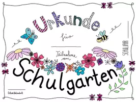 Vorschau - Mal- und Bastelvorlagen - Urkunde Teilnahme am Schulgarten - Seite 3