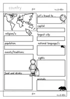 Vorschau - Mal- und Bastelvorlagen - Flipbook | Landeskunde Englisch: Koffer für eine Präsentation " travel around the world" - Seite 3