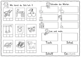 Vorschau - Arbeitsblätter - Buchstabeneinführung und Buchstabenheft "Sch" - Seite 2