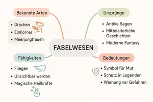 Vorschau - Arbeitsblätter - Arbeitsblätter zum Thema "Fabelwesen" + Lösung & MP3 + Mindmap + Infografik - Seite 2