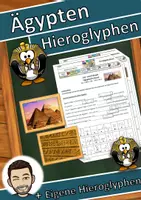 Vorschau - Stundenentwürfe - Ägypten, Hieroglyphen Ägypten, (auch Homeschooling) Ägypten - Deckblatt