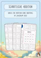 Vorschau - Spiele - Schriftliches Addieren ohne Übertrag - Bingo - Deckblatt