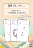 Vorschau - Mal- und Bastelvorlagen - Denk Mal Anders... – Kreatives Denken fördern (Teil 3) - Deckblatt