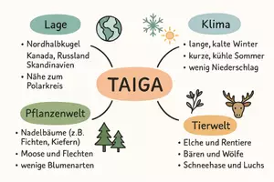 Vorschau - Arbeitsblätter - Lernposter + Arbeitsblätter zum Thema "Taiga" + Lösung & MP3 + Mindmap + Infografik - Seite 3
