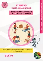 Vorschau - Stationenlernen - Kraft und Ausdauer - Zirkeltraining mit KI - Deckblatt