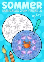 Vorschau - Mal- und Bastelvorlagen - Sommer Mandalas zum Ausmalen & Prickeln - Feinmotoriktraining - Deckblatt