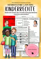 Vorschau - Arbeitsblätter - 3 - Kinderrecht oder Erziehungsmaßnahme? - Kannst du unterscheiden? Vollständige Planung/ differenziert mit Tippkarten/ auch für FS Lernen/ mit Verlaufsplan und Lösung - Deckblatt