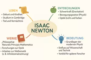 Vorschau - Arbeitsblätter - Lernposter + Arbeitsblatt "Isaac Newton" + Onlineübung & MP3 + Mindmap + Infografik - Seite 3