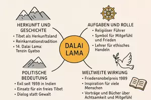 Vorschau - Arbeitsblätter - Lernposter + Arbeitsblatt "Dalai Lama" + Onlineübung & MP3 + Mindmap + Infografik - Seite 3