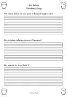 Vorschau - Stundenentwürfe - 2. Sequenz - das Gebiss - Wortspeicher und Arbeitsblätter - Seite 3
