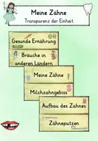 Vorschau - Arbeitsblätter - Meine Wackelzähne & Transparenz der Einheit - Zähne - Deckblatt