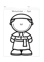 Vorschau - Arbeitsblätter - Buchstabensalat Papst - Deckblatt