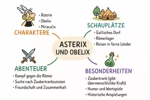 Vorschau - Arbeitsblätter - Lernposter + Arbeitsblatt "Asterix und Obelix" + Onlineübung & MP3 + Mindmap + Infografik - Seite 3