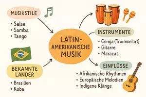 Vorschau - Arbeitsblätter - Lernposter + Arbeitsblatt "Lateinamerikanische Musik" + interaktive Lösung & MP3 + Mindmap + Infografik - Seite 3