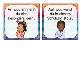 Vorschau - Bildkarten - Erzählwürfel : Das Schuljahr reflektieren - Seite 2