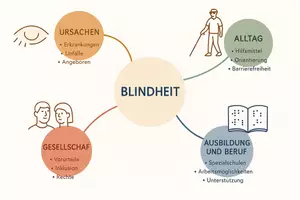 Vorschau - Arbeitsblätter - Lernposter + Arbeitsblätter zum Thema "Blindheit" + Lösung & MP3 + Mindmap + Infografik - Seite 3