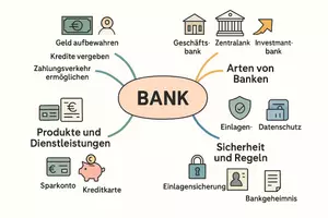 Vorschau - Arbeitsblätter - Lernposter + Arbeitsblätter zum Thema "Bank" (Lückentext, Hörverstehen) + Lösung & MP3 + Mindmap - Seite 2